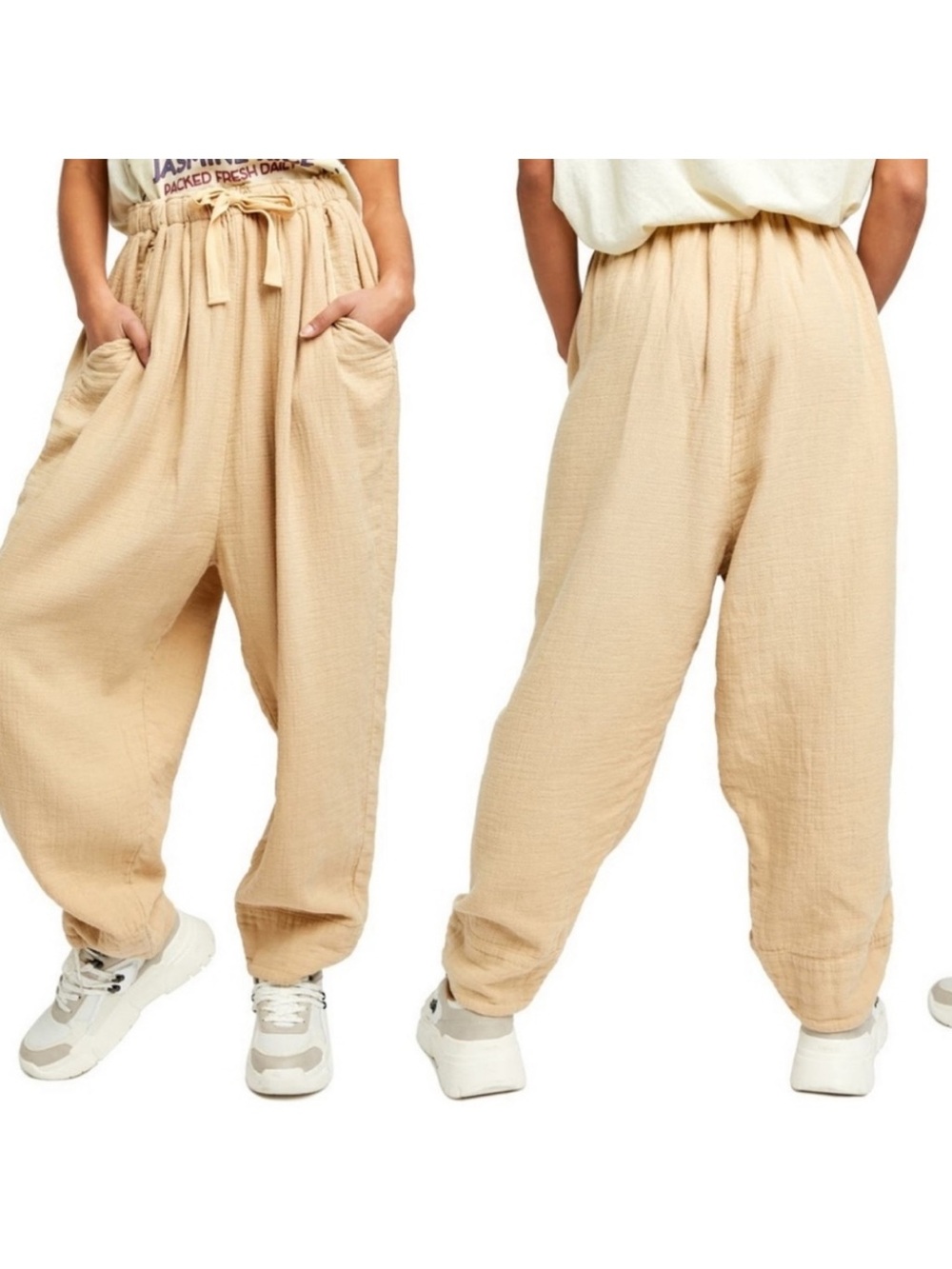 Free People Essential Double Cloth Pants Size L